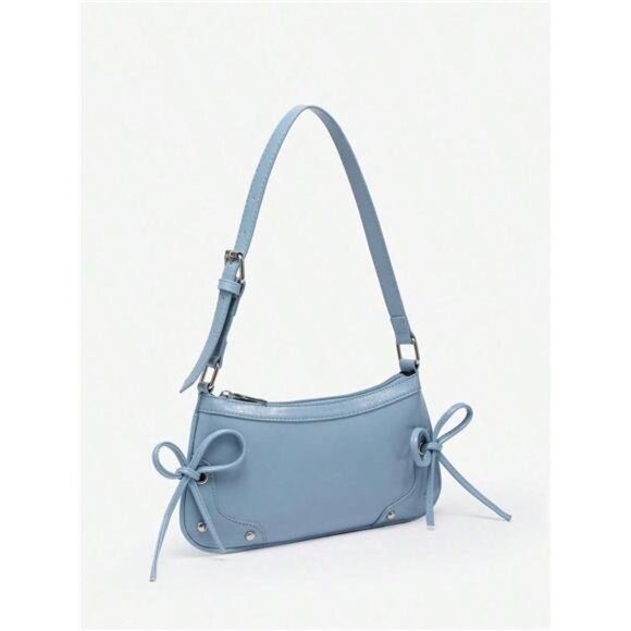 Retro Lace Up Bow Decor Crossbody  Bag - Picture 1 of 5